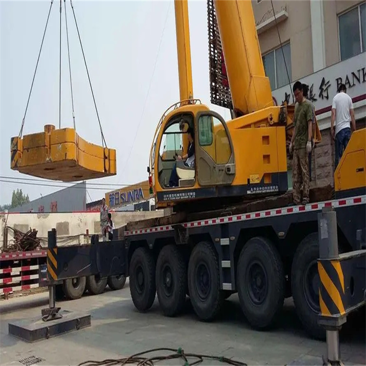 杨林尾镇当地吊车出租|机器吊装|75吨|工厂搬迁服务